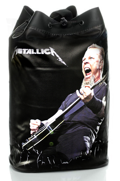 Торба Metallica James Hetfield из кожзаменителя - фото 1 - rockbunker.ru