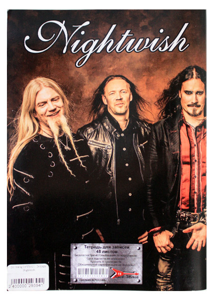 Тетрадь RockMerch Nightwish - фото 2 - rockbunker.ru