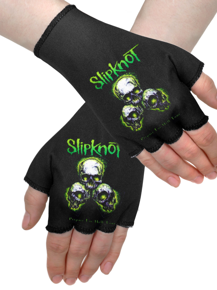 Перчатки-митенки Slipknot - фото 1 - rockbunker.ru