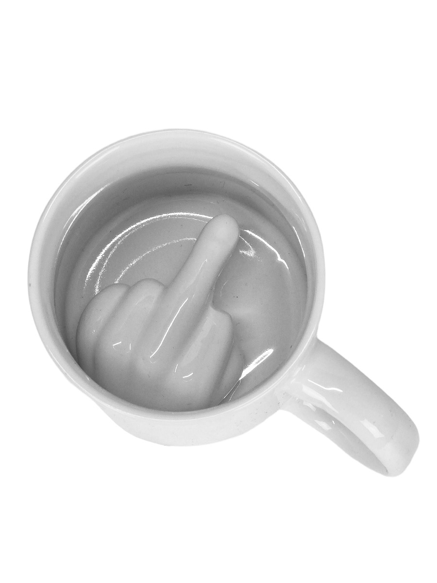 Кружка Керамическая Жест - фото 1 - rockbunker.ru