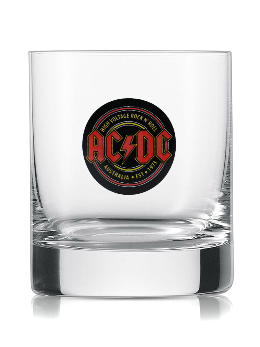 Стакан для виски Rock Merch AC DC - фото 1 - rockbunker.ru