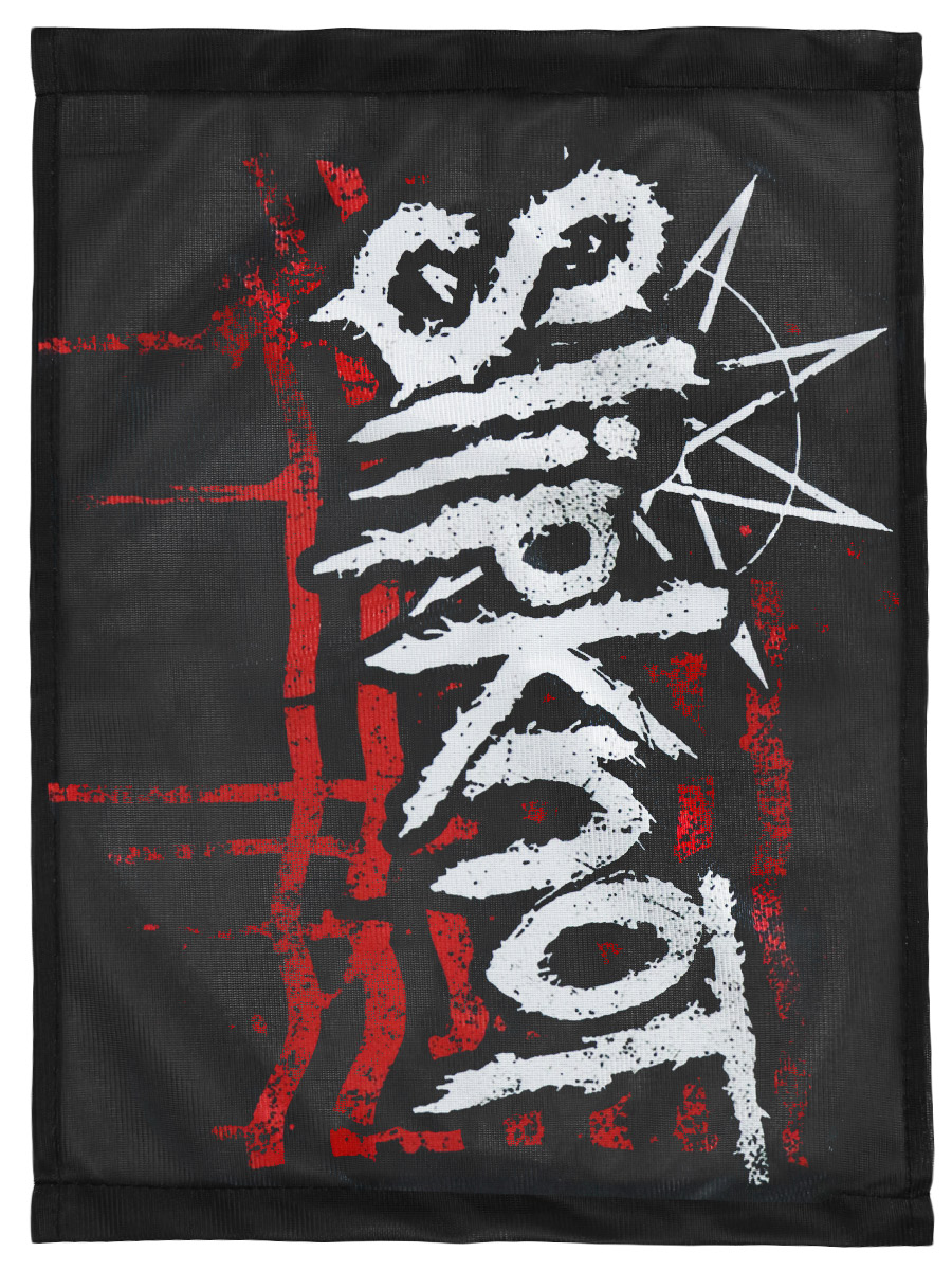 Флаг автомобильный Slipknot - фото 1 - rockbunker.ru