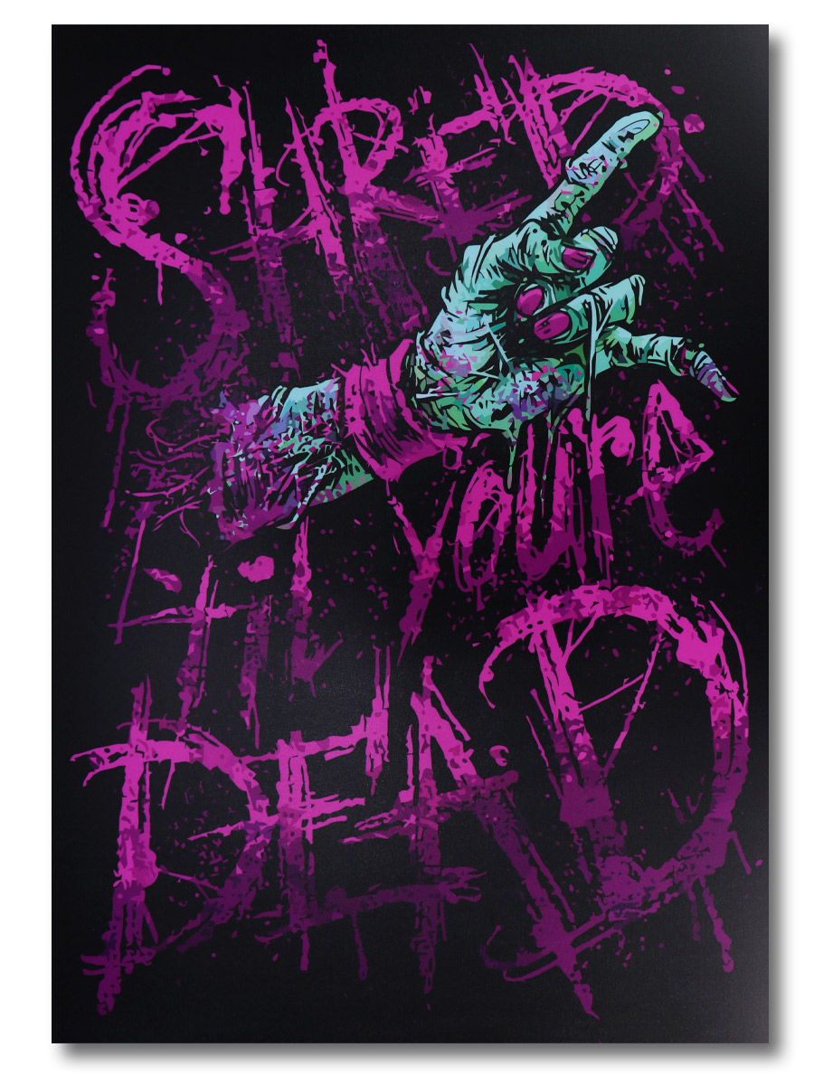 Плакат пластиковый Shred Till Youre Dead - фото 1 - rockbunker.ru