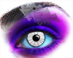 Цветная линза Colors Eye Free Carnival черно-белая паутина - фото 1 - rockbunker.ru