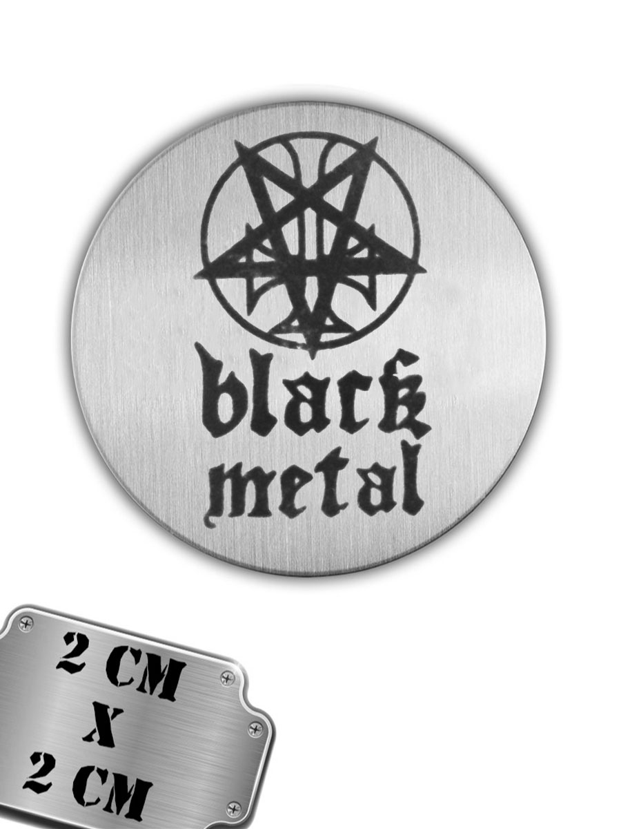 Значок-пин Black Metal - фото 1 - rockbunker.ru
