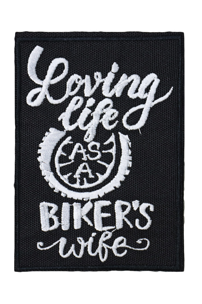 Нашивка RockMerch Loving Live As A Bikers Wife - фото 1 - rockbunker.ru