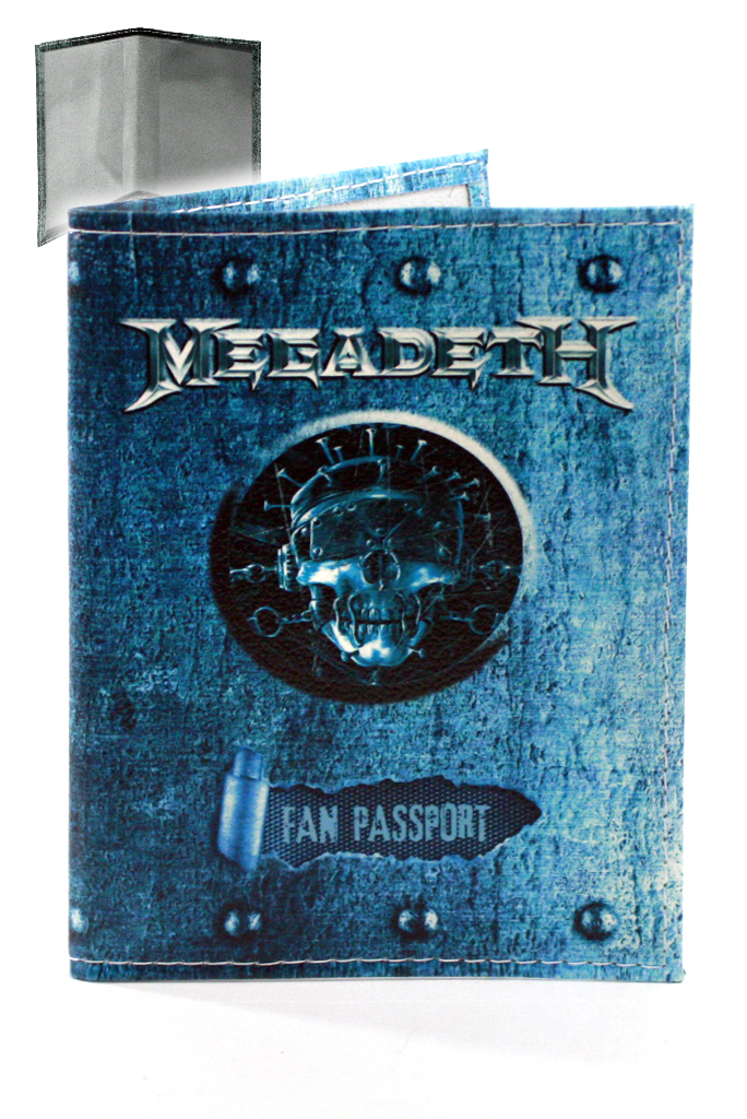 Обложка на паспорт RockMerch Megadeth - фото 1 - rockbunker.ru