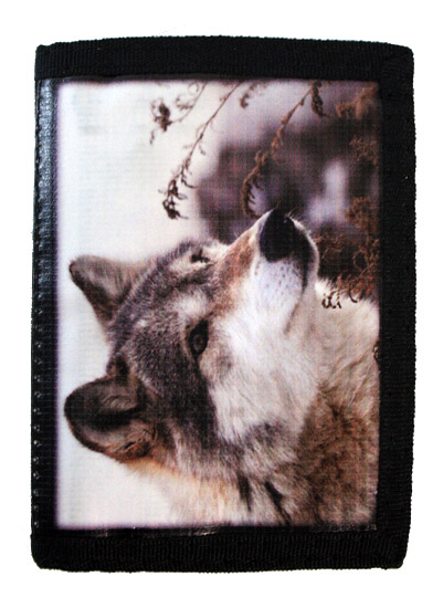 Кошелек Волк в поле - фото 1 - rockbunker.ru
