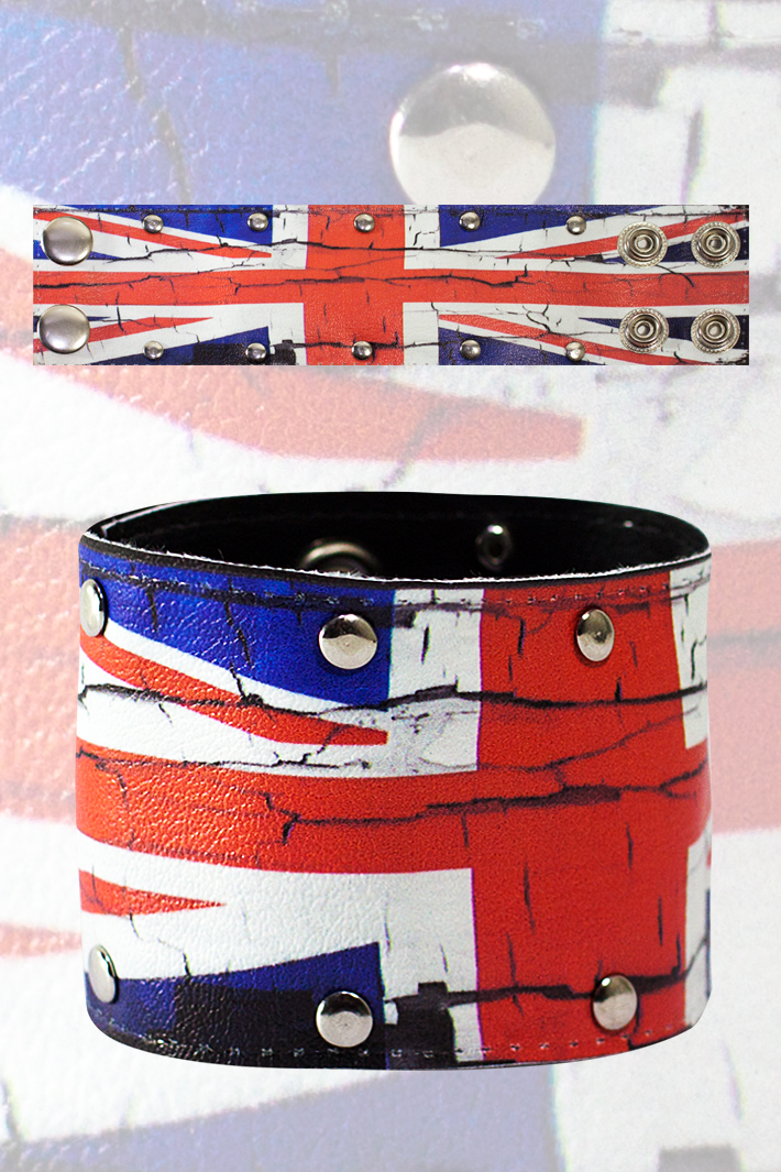 Браслет Флаг Великобритании - фото 1 - rockbunker.ru