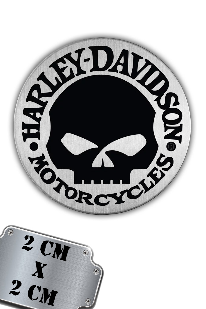 Значок-пин Harley Davidson череп - фото 1 - rockbunker.ru