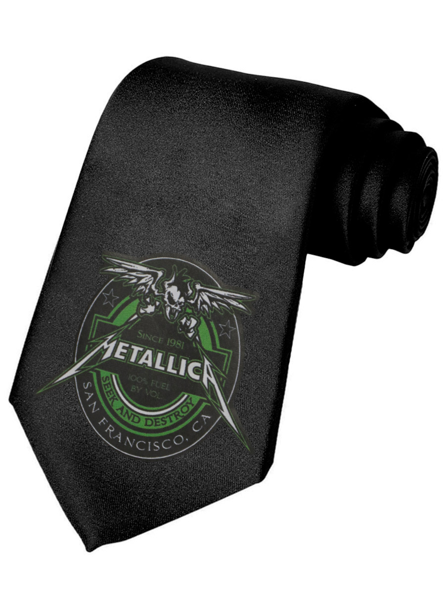 Галстук Metallica - фото 1 - rockbunker.ru