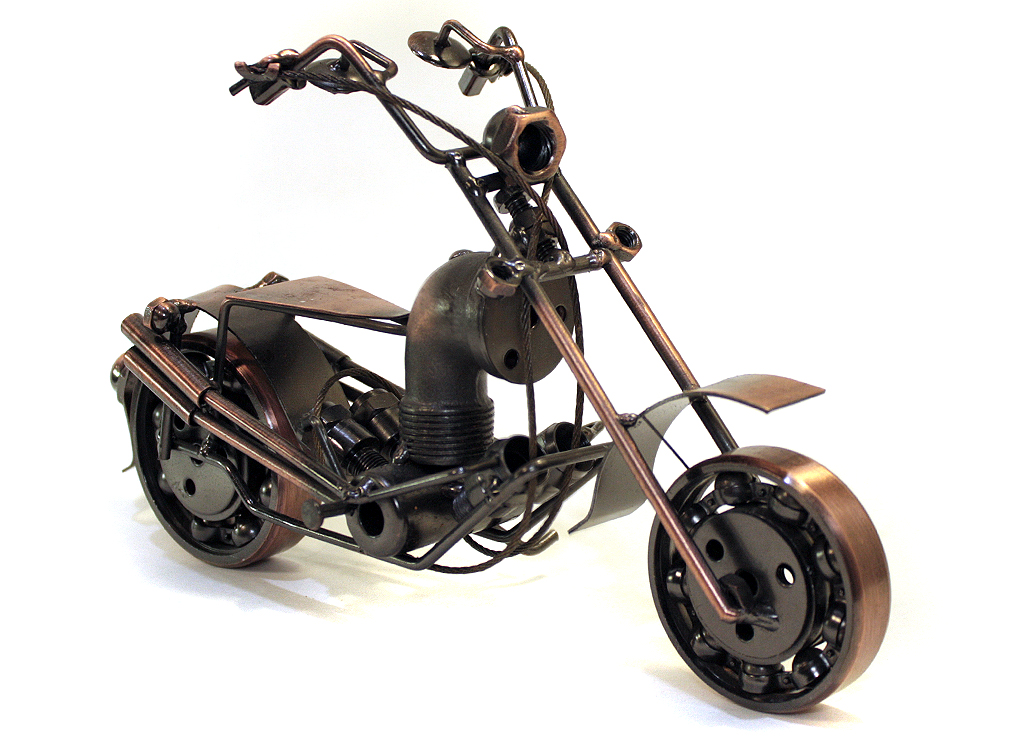 Сувенирная модель Мотоцикл ручной работы МРС023 - фото 2 - rockbunker.ru