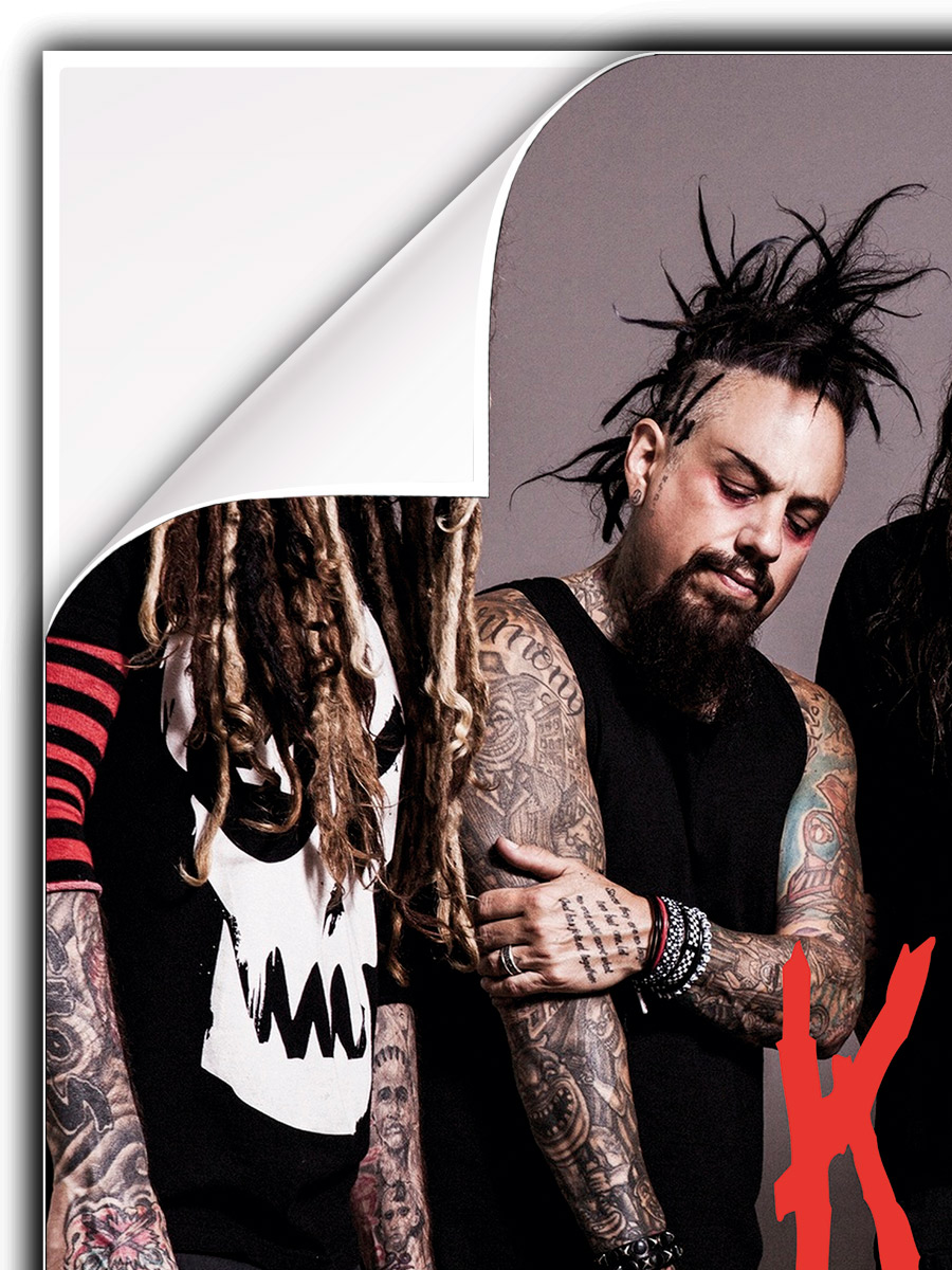 Плакат самоклеющийся на стену Korn - фото 3 - rockbunker.ru