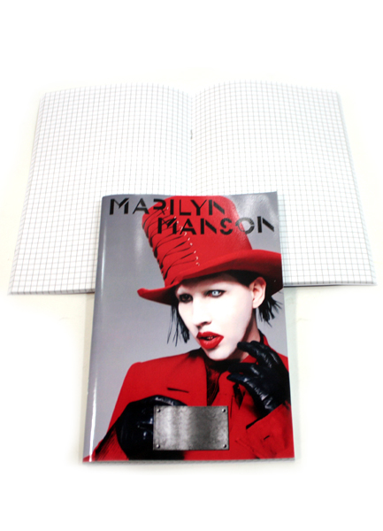 Тетрадь RockMerch Marilyn Manson - фото 2 - rockbunker.ru