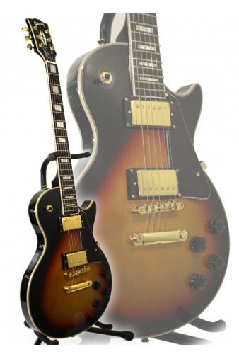 Электрогитара Gibson Les Paul Custom тёмное дерево - фото 1 - rockbunker.ru