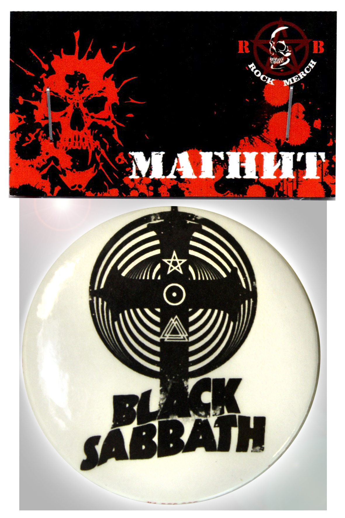 Магнит RockMerch Black Sabbath - фото 1 - rockbunker.ru