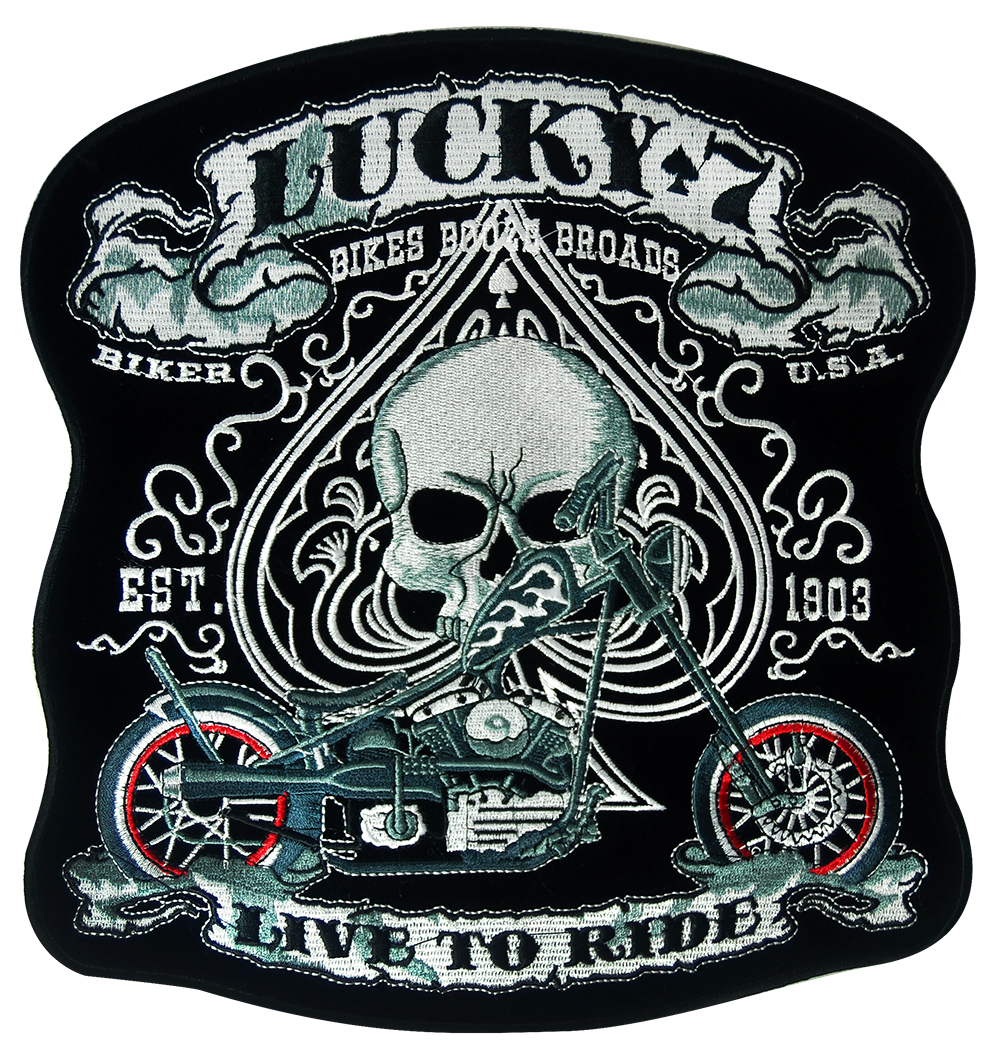 Термонашивка Lucky 7 большая - фото 1 - rockbunker.ru