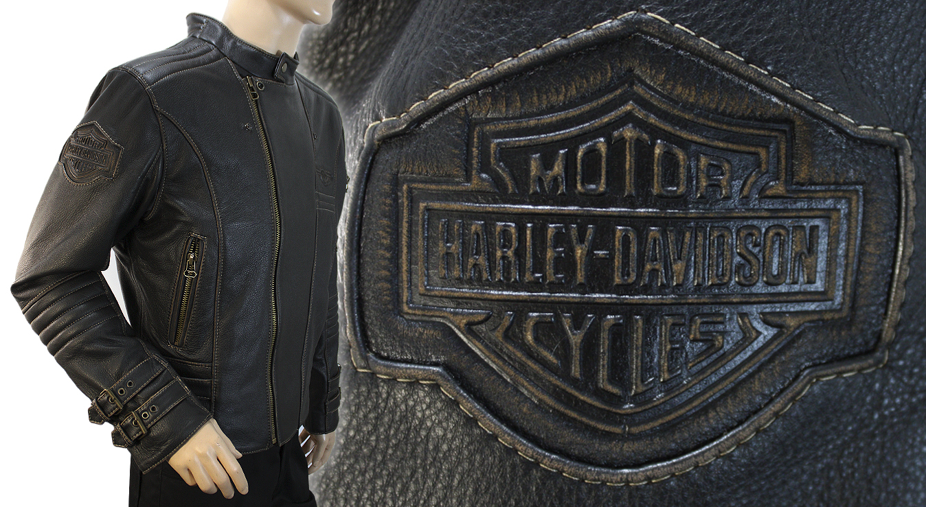 Косуха кожаная мужская Harley-Davidson HD Series - фото 8 - rockbunker.ru