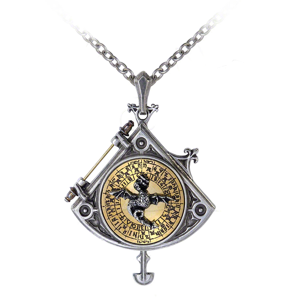 Кулон Alchemy Gothic P670 Astral Dragon Quadrant Locket - фото 1 - rockbunker.ru