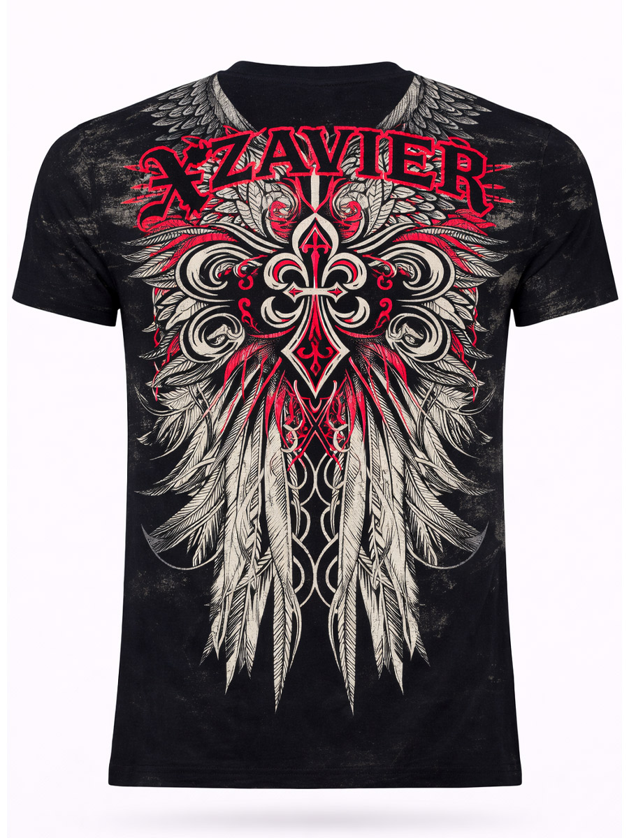 Футболка Xzavier A Skull With Wings - фото 2 - rockbunker.ru
