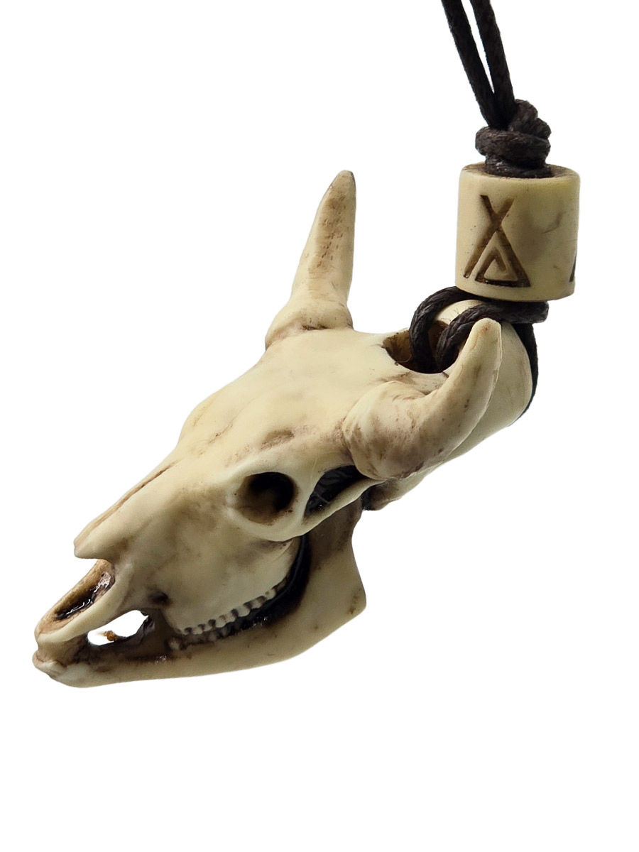 Кулон Череп Бизона - фото 2 - rockbunker.ru