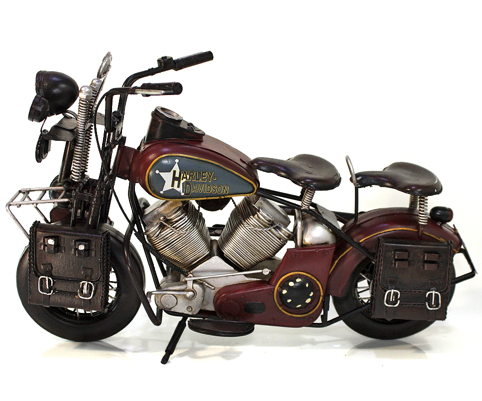 Сувенирная модель Мотоцикл ручной работы Harley Davidson - фото 3 - rockbunker.ru