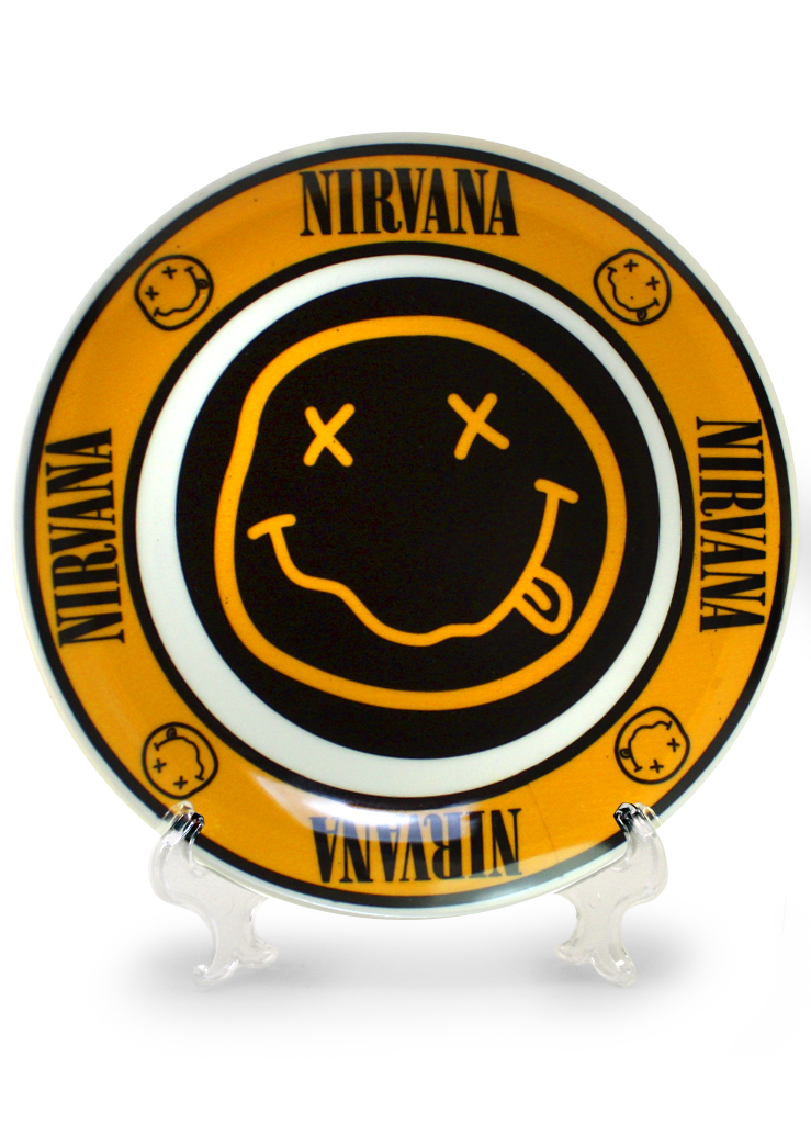 Блюдце RockMerch Nirvana - фото 1 - rockbunker.ru