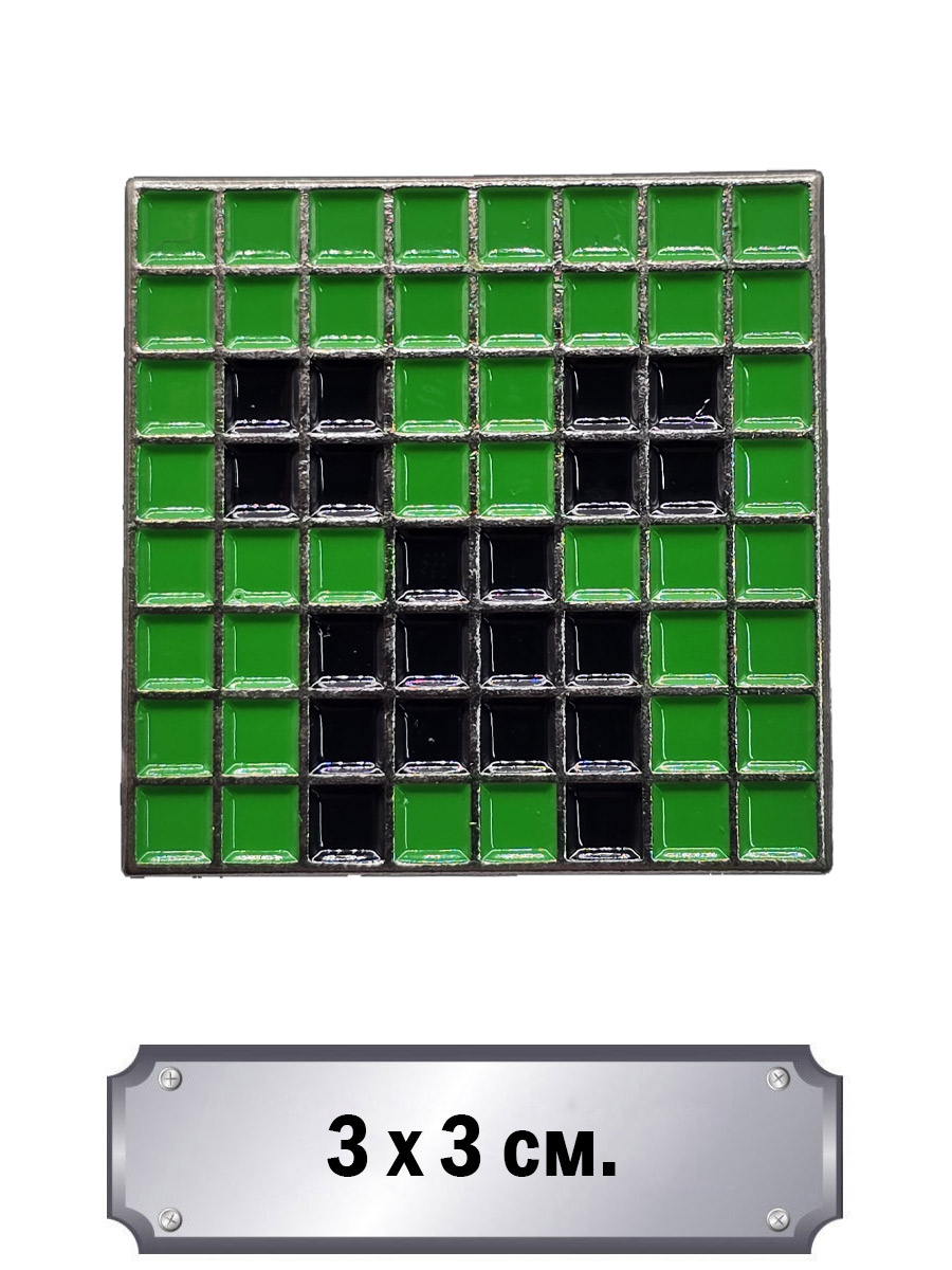 Значок Крипер - фото 1 - rockbunker.ru