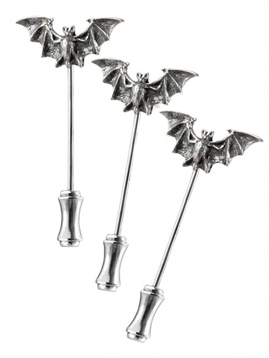 Булавка Alchemy Gothic DP3 Bat Dress Pins - фото 1 - rockbunker.ru