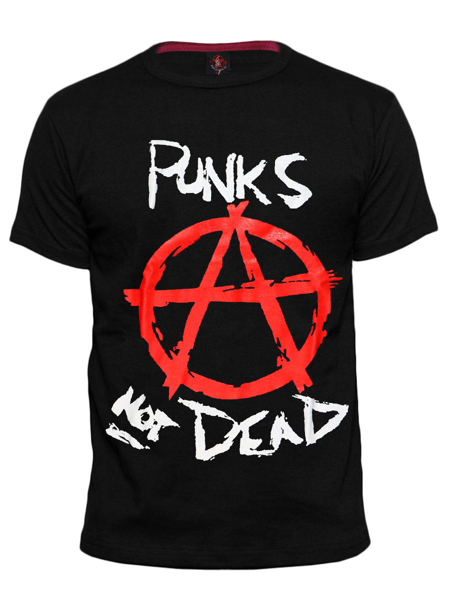 Футболка RockMerch Punks Not Dead - фото 1 - rockbunker.ru