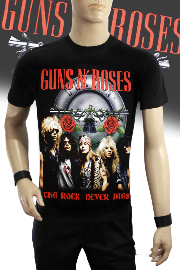 Футболка Hot Rock Guns n Roses The Rock Never Die - фото 1 - rockbunker.ru