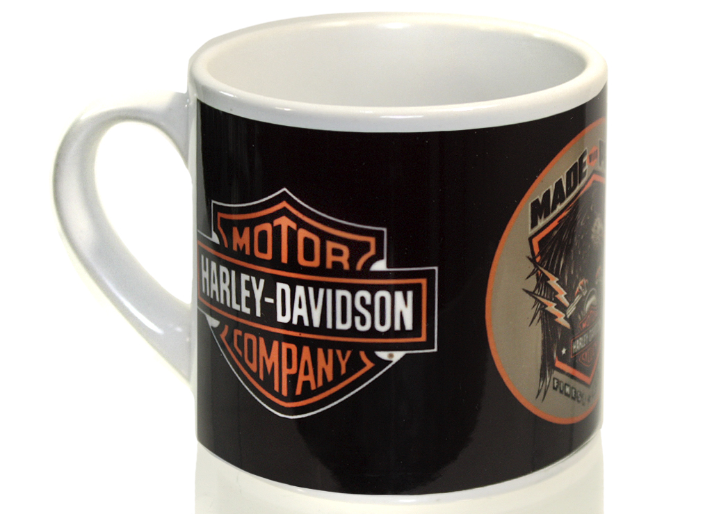 Чашка кофейная RockMerch Harley-Davidson - фото 1 - rockbunker.ru