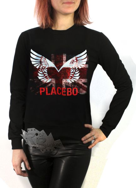 Свитшот RockMerch Placebo черный - фото 1 - rockbunker.ru