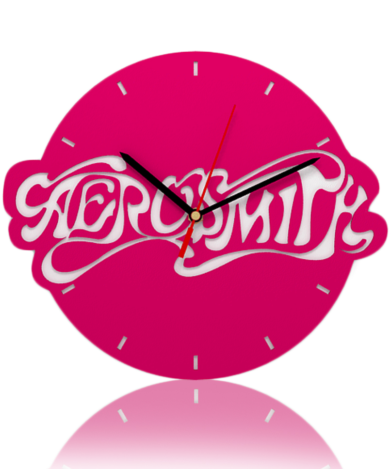 Часы настенные Aerosmith красные - фото 3 - rockbunker.ru