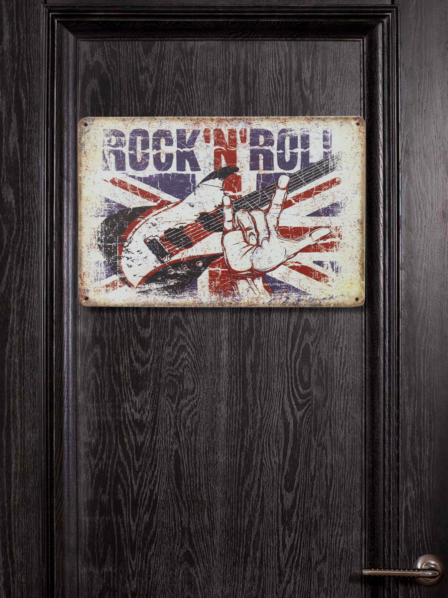 Табличка Rock n Roll - фото 3 - rockbunker.ru