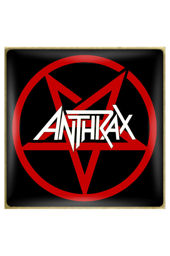 Значок RockMerch Anthrax - фото 1 - rockbunker.ru