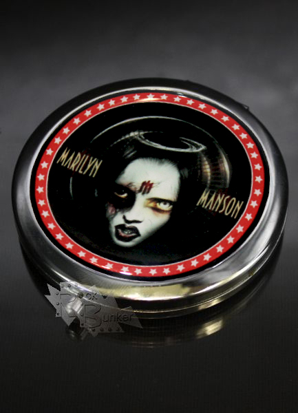 Зеркало RockMerch Marilyn Manson карманное - фото 1 - rockbunker.ru