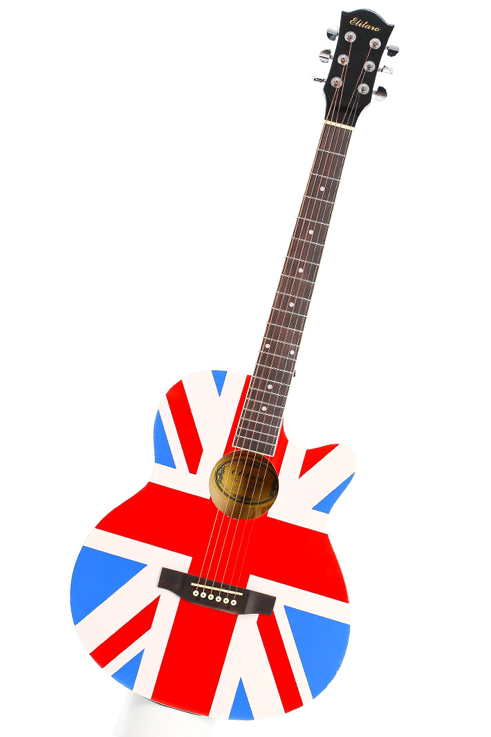 Акустическая гитара Elitaro L4040 UK Flag - фото 1 - rockbunker.ru