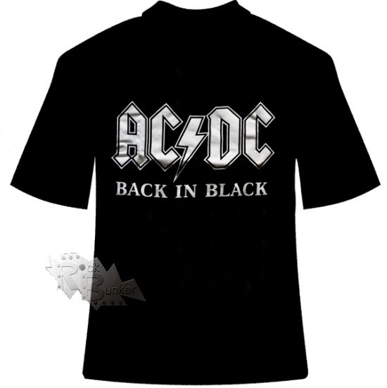 Футболка AC DC Black in black - фото 1 - rockbunker.ru
