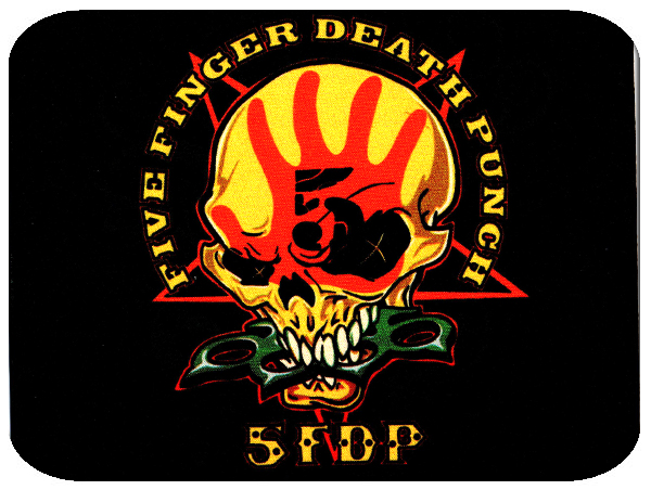 Коврик для мыши Five Finger Death Punch - фото 1 - rockbunker.ru