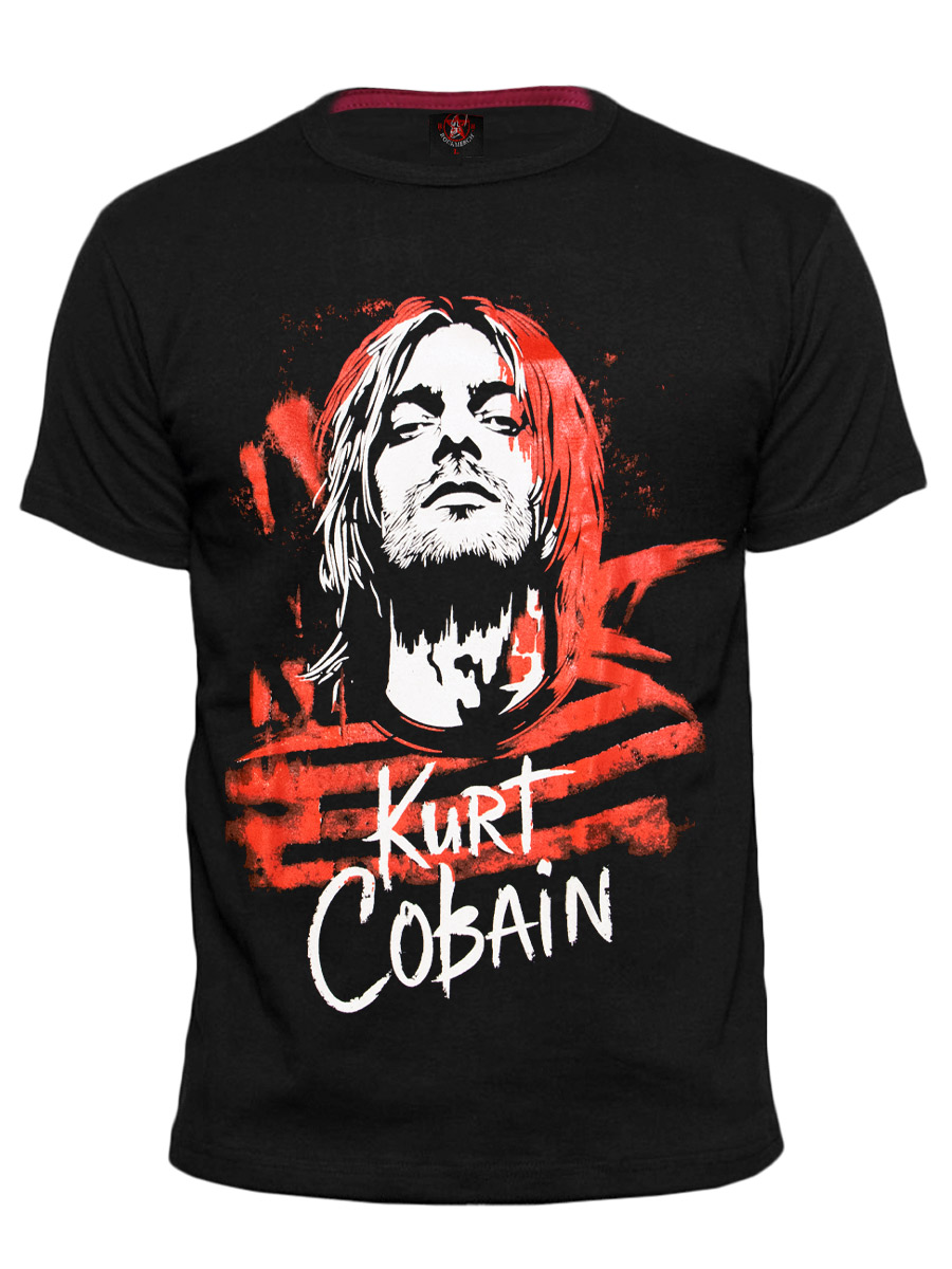 Футболка RockMerch Kurt Cobain - фото 1 - rockbunker.ru