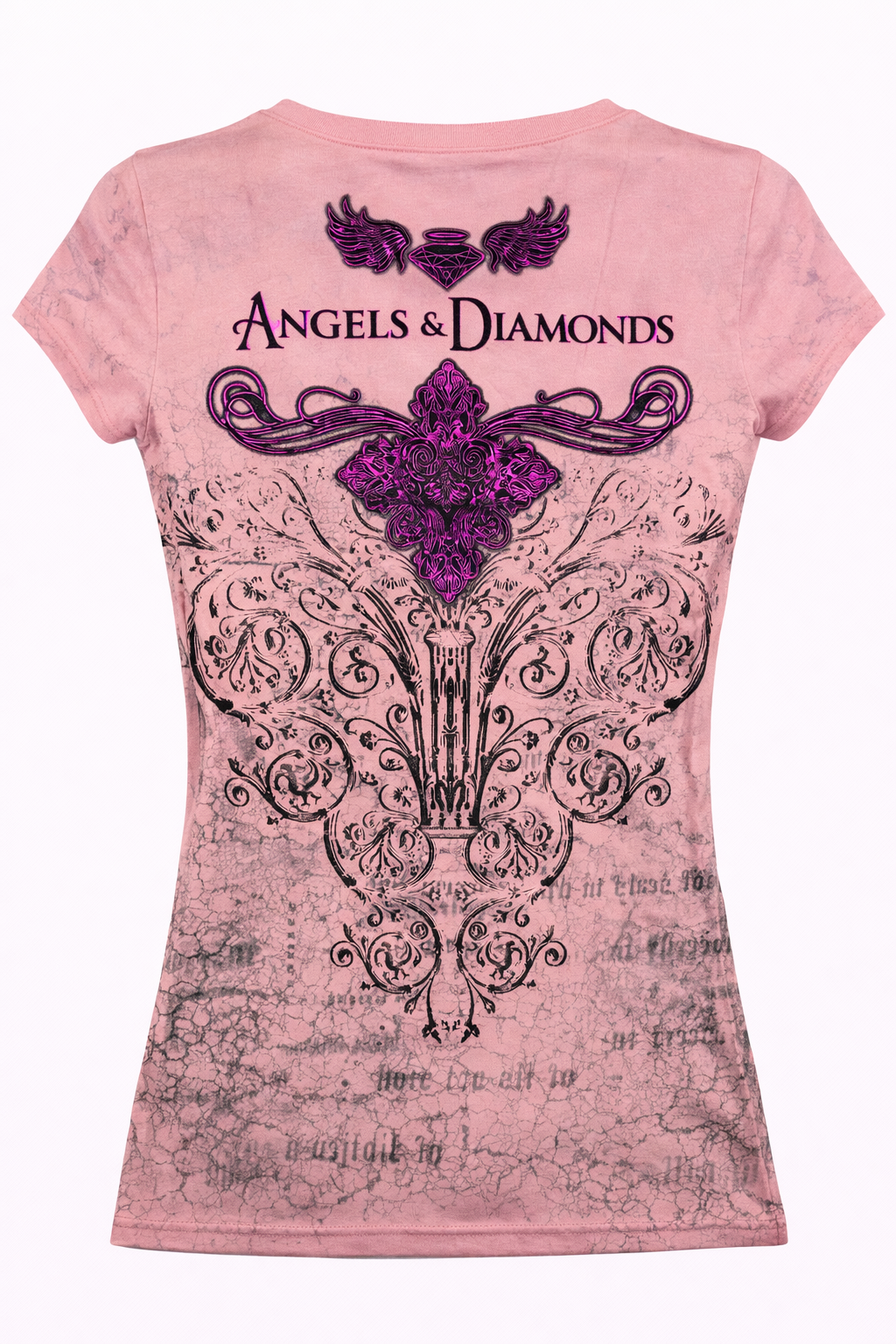 Футболка женская Xzavier AD177PK-SE Angel Wings - фото 2 - rockbunker.ru