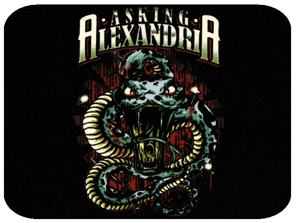Коврик для мыши Asking Alexandria - фото 1 - rockbunker.ru