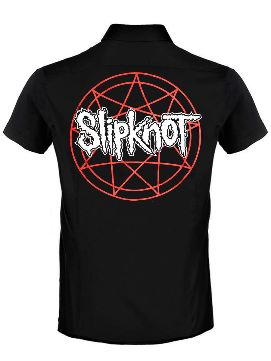 Рубашка Slipknot с коротким рукавом - фото 2 - rockbunker.ru