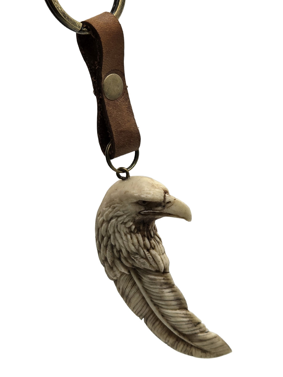 Брелок Орел Перо - фото 1 - rockbunker.ru