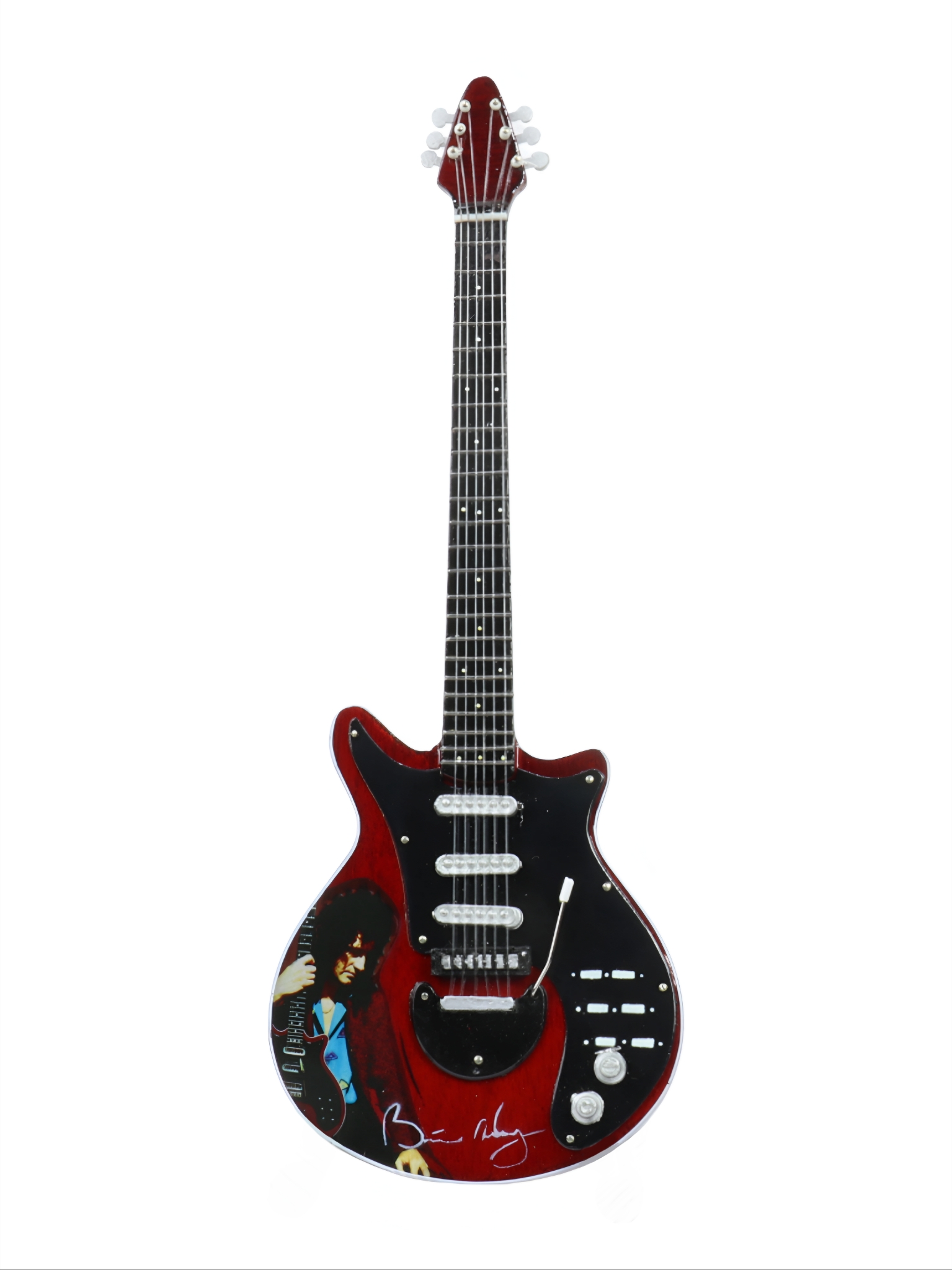 Сувенирная копия гитары в кейсе Queen - фото 2 - rockbunker.ru