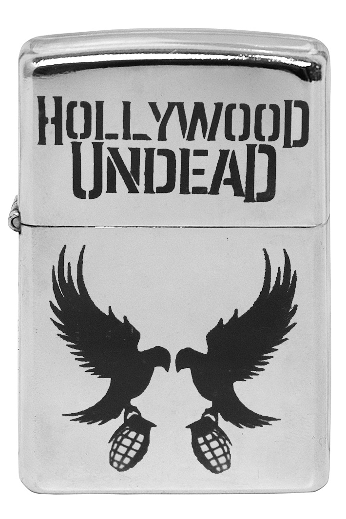 Зажигалка с гравировкой Hollywood Undead - фото 1 - rockbunker.ru