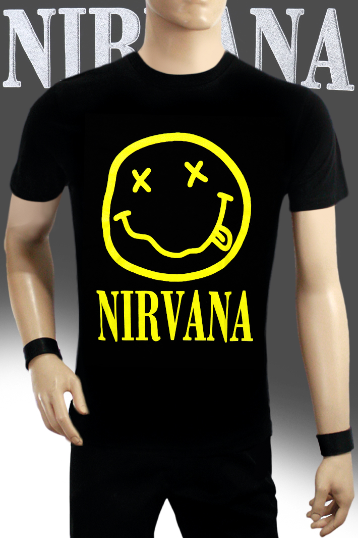 Футболка RockMerch Nirvana - фото 1 - rockbunker.ru