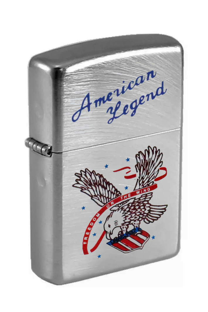 Зажигалка бензиновая American Legend Freedom on the Wind - фото 1 - rockbunker.ru