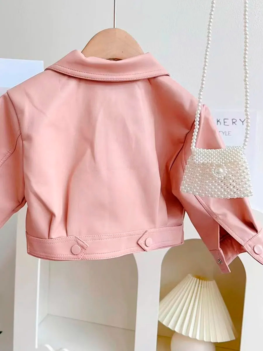 Косуха Детская Розовая - фото 2 - rockbunker.ru